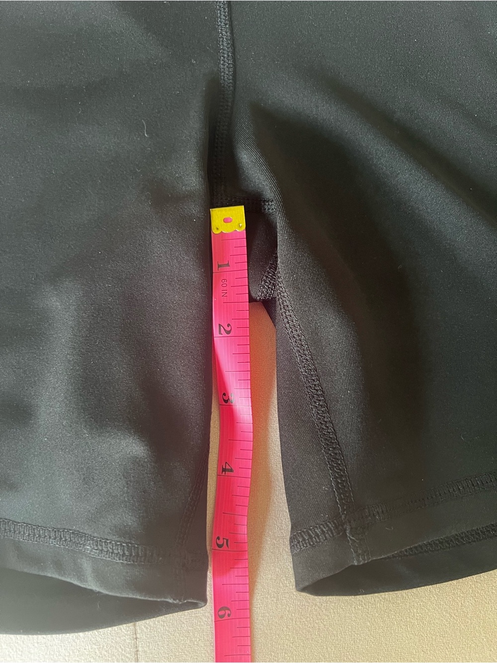 GAIAM Black Bike Shorts with Pink Floral Side Panels - Picture 9 of 10